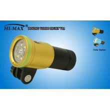 HI-MAX V11 2400 lumen 140 degree wide angle power indicator switch wholesale diving equipment for sale